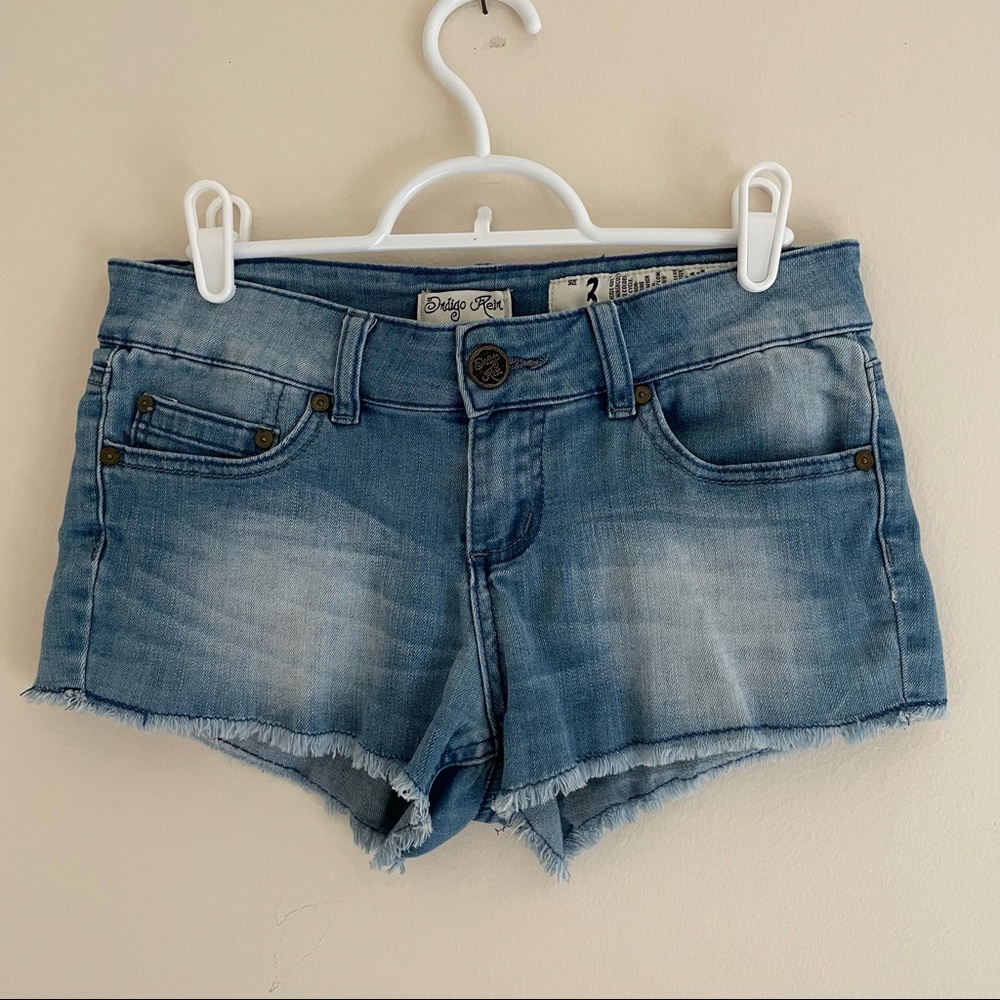 Indigo Rein Distressed Jean Shorts